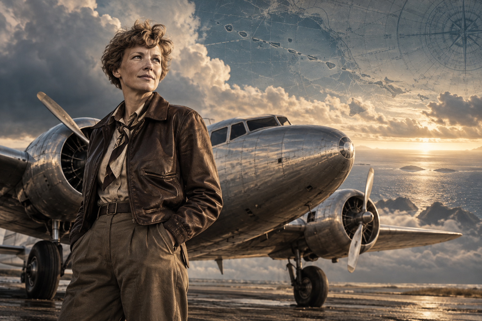 Expedientes ocultos: Amelia Earhart y el vuelo que desapareció sobre el Pacífico